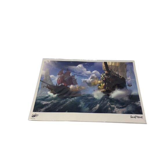 Sea of Thieves Pirate Life Ship Limited Edition Art Print Signed Rare - Picture 1 of 6
